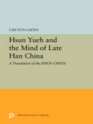 cover image of Hsun Yueh and the Mind of Late Han China